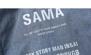 Custom logo Printed Oversized <b>Mens</b> <b>Denim</b> <b>Jacket</b> Jean <b>Jackets</b> in Bulk - Product Image 4