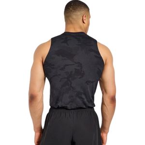 <b>Mens</b> Black Pattern Sleeveless Tank Top Gym Workout Shirt Athletic Fitness Training Sportswear <b>Running</b> Activewear Fitness <b>Vest</b> - Product Image 2