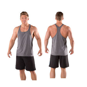 Débardeur de sport pour homme de haute qualité, écologique, personnalisé, 100% coton, respirant, impression par transfert thermique - Product Image 4
