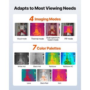 Telecamera Termica Portatile 2MP con Immagini Visuali 256 X 192 IR, Frequenza di Aggiornamento 25HZ per Rilevamento Termico ad Alta Risoluzione - Product Image 6