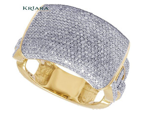 Bague en diamant pour homme, plaqué argent 925, diamants de laboratoire de luxe taille brillant ronde, unisexe, pour usage quotidien - Product Image 1