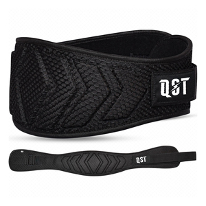 QST D-Rings Neoprene Dip Belt Breathable Compression Gym Belt for Strength <b>Training</b> <b>Weighted</b> Fitness Safety - Product Image 6
