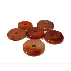 Donuts en Cristal Naturel, Donuts en Pierre de Cornaline Rouge, Pierres Gemmes, Pierres de Cristal, Pierres Gemmes Reiki, Donuts de Guérison, Agate, Grossiste - Product Image 3