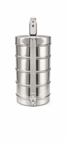 Dheer International Boîte à lunch en acier inoxydable de qualité alimentaire 202 Bombay Tiffin 14x4 avec un look haut de gamme Vente en gros