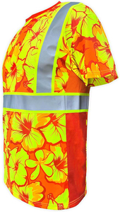 เสื้อทำงานสีส้มสะท้อนแสงสำหรับผู้ชาย ผ้าโพลีเอสเตอร์ มีแถบสะท้อนแสง กระเป๋าเสื้อแบบแข็ง ชุดยูนิฟอร์มนิรภัย - Product Image 6