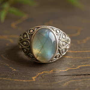 Designer <b>Labradorite</b> Fine <b>Ring</b> 7.4 Grams - Product Image 3
