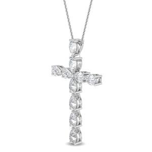 Elegante Colgante para Mujer con Diamante Cultivado en Laboratorio de 0.50 CTW en Forma de Pera, en Oro Blanco de 18K, Joyería Fina y Elegante para Guardar como Recuerdo - Product Image 2