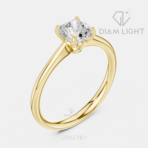 Bague de fiançailles en or blanc 14 carats avec diamant de laboratoire 0,86 carat, couleur F+, clarté VS+, taille coussin, pavé, bague de fiançailles et de mariage certifiée IGI - Product Image 6