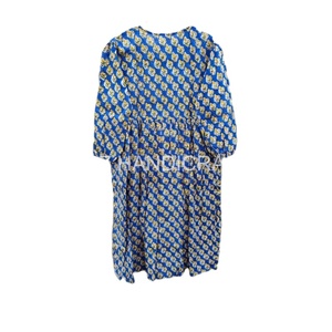 ชุดเดรสโบโฮของผู้หญิงอินเดียเสื้อผ้าฤดูร้อนพิมพ์ลายดอกไม้สวยตกแต่งด้วยลูกไม้ของขวัญคริสต์มาสสำหรับเธอ - Product Image 2