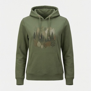 Sudadera con Capucha Oversize para Mujer con Estampado Puff, Transpirable, Estilo Urbano Básico, Ropa Superior Personalizable en Color, Venta al por Mayor - Product Image 1