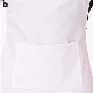 Delantal de Chef Blanco Premium 100% Algodón – Delantal de Cocina Ajustable, Duradero y Lavable con Bolsillo para Uso Doméstico y en Restaurantes - Product Image 2