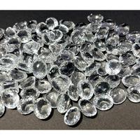 Lot de pierres précieuses en cristal de quartz blanc naturel facetté en gros, pierres précieuses facettées en vrac de haute clarté pour la fabrication de bijoux