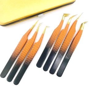 Pince à cils en fibre avec logo personnalisé, pince à cils Nano Grip 45 pour extension de cils, pince à cils avec logo personnalisé - Product Image 3