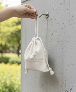 Bolsas de Lona de Algodón de Alta Calidad 2026, Último Modelo, Más Vendidas, con Logotipo Personalizado Impreso, Bolsa de Compras con Cordón - Product Image 2