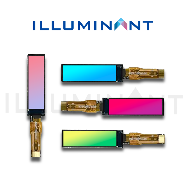TN 0.99 Inch TFT LCD Module with SPI Interface Brightness 400 Nits 40x160 Resolution GC9D01 FPC COG LED Backlight Illuminant