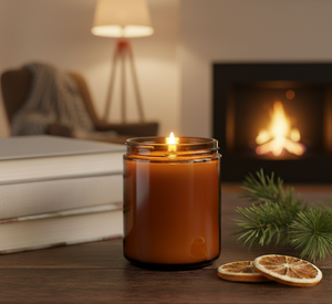 เทียนหอมทำมือจากขี้ผึ้งถั่วเหลืองในขวดแก้ว - สไตล์โมเดิร์นสำหรับใช้ในบ้าน เหมาะสำหรับตกแต่งคริสต์มาส ปีใหม่ รอมฎอน และดิวาลี - Product Image 2