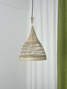 Lámpara de Techo de Bambú Natural Tejida, Estilo Japonés, Simple, Rústica, para Decoración de Interiores de Casa de Campo, Cafetería - Product Image 3