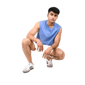 Wholesale Sleeveless 100% Cotton <b>Singlet</b> <b>Men's</b> Blank Solid Vest <b>Men</b> Fitness Tank Top <b>for</b> Unisex New <b>Men</b> breathable Tank Tops - Product Image 3