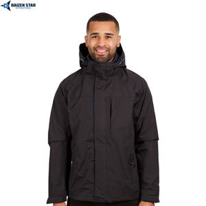 Veste et pantalon imperméables en polyester coupe-vent avec coutures thermosoudées pour activités de plein air, personnalisables avec logo OEM, fourniture directe usine - Product Image 4