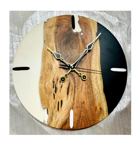Horloge murale en bois la plus vendue, idéale pour offrir en cadeau, décoration intérieure, artisanale, finition lisse et polie, en bois naturel, pour restaurant, hôtel - Product Image 6