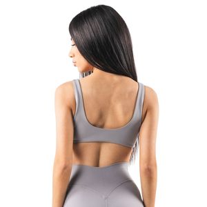 Sujetador Deportivo Sin Costuras para Mujer, Color Gris Claro, Cómodo, Absorbe la Humedad, Secado Rápido, para Correr, Hacer Ejercicio, Ropa Deportiva - Product Image 2