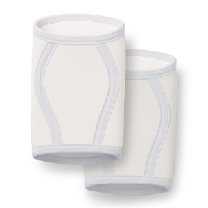 <b>Light</b> Blue Knee Support Sleeve for Training and Sports Fitness Breathable Comfortable <b>Pull</b> On Design Unisex Basic Protection - Product Image 2