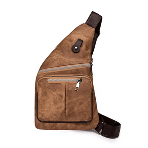 Bolso de lona para hombre con cierre de cremallera, bolso de hombro informal impermeable para uso diario - Product Image 2