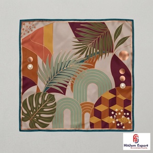 Custom Printed Silk Feel <b>Square</b> <b>Scarf</b> Lightweight Fashion OEM ODM Manufacturer Lesbos Custom Fabric Products Bulk Supply - Product Image 4