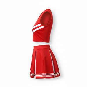 Costume de pom-pom girl pour femmes, ensemble de cosplay, robe de football pour filles et adultes, ensemble d'Halloween, logo personnalisé, design avec strass et paillettes - Product Image 3