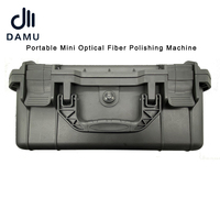 Machine de polissage de fibres optiques portable DAMU LYH-300E pour extérieur, en acier inoxydable S136, -10-+50, FTTH, DC 12V, 1-6 têtes de polissage