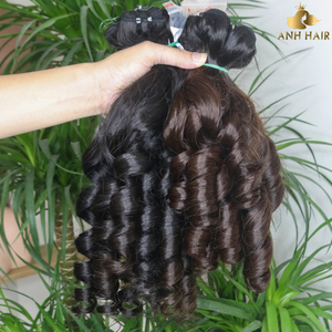 Extensiones de Cabello Humano Rizado y Voluminoso - Negro Natural, de un Solo Donante, Super Doble Trama, 100% Cabello Vietnamita Virgen, Venta al Por Mayor Premium - Product Image 4