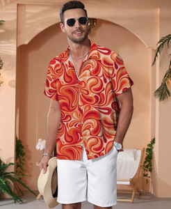 Camisa de hombre de manga corta con estampado floral tropical, informal, para playa, con botones, colorida, para verano, precio económico. - Product Image 6