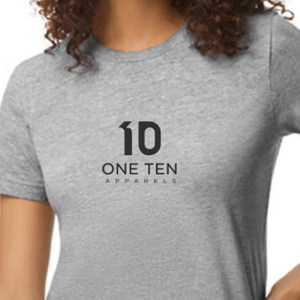 Camiseta de Mujer de Peso Medio en Color Gris, Algodón Suave, Manga Corta, Cómoda, Informal, Básica, de Primera Calidad - Product Image 5