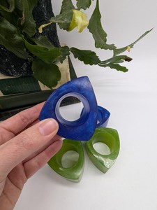 Anneaux de serviette en résine faits à la main, imperméables, traditionnels, durables, pour restaurants, traiteurs, fêtes - Product Image 5