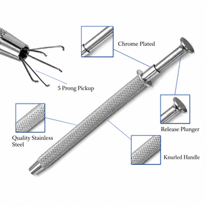 Pince à gemmes en diamant, outil de préhension de perles, outil de pose de bijoux de précision ZetomedPro - Product Image 3