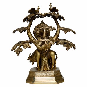 Excellent Quality Handcrafted Antique Finish Brass Lord Krishna <b>Statue</b> for Home Temple Decoration Available at Good Price - Product Image 4