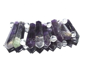 Piedra Natural de Lava con Cuentas Facetadas Pulsera de Piedras Preciosas Pulseras de Ágata de Encaje Azul Claro Semipreciosas - Product Image 4