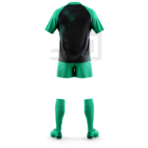 Ensemble de maillot et short de rugby personnalisés avec broderie 3D, tissu respirant, écologique et antibactérien pour les activités sportives d'équipe - Product Image 1