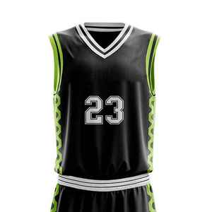 Uniforme de Baloncesto Personalizado al por Mayor, Impresión Digital, Secado Rápido, Transpirable, 100% Poliéster, Sin Mangas - Product Image 2