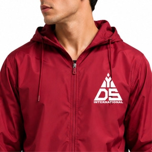 <b>Men</b> Hooded Windbreaker <b>Jacket</b> Premium Waterproof Windproof Lightweight Comfortable Durable Water Resistant And Quick Dry Fabric - Product Image 4