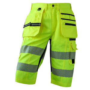 High Visibility Reflective <b>Cargo</b> Safety Shorts Multi Pockets Hi Vis Working Shorts Men's Safety <b>Work</b> wear Construction Shorts - Product Image 6