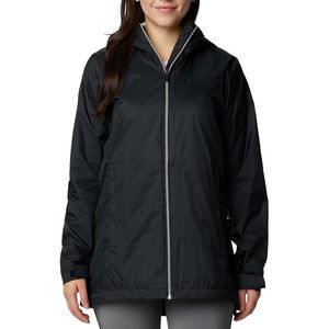 Chaqueta Impermeable y Transpirable para Mujer, con Capucha, Acolchada de Poliéster, con Cierre Completo, Ecológica, Diseño Personalizado OEM ODM - Product Image 1