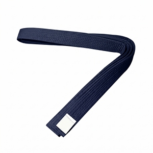 Ceinture d'arts martiaux de Jiu-Jitsu en coton 100% couleur unie violet foncé, niveau 4, avec emblème d'équipe personnalisé imprimé, vente en gros directe usine - Product Image 5