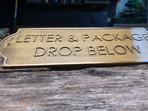 Custom Logo <b>Plaque</b> Blank Custom Gold Brushed Blank Brass Nameplate for Laser Engraving - Product Image 5