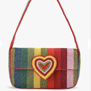 Sac à bandoulière en coton brodé fait main, style bohème, pour Noël ou la plage, idéal pour la broderie, le point de croix et la couture perlée - Product Image 1