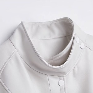 Chaleco de Cuero Genuino para Mujer, Estilo 2026, Calidad Confiable, Lona Impermeable, Triple Botonadura, Colores Personalizados, Logotipo, Alta Calidad - Product Image 4