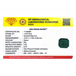 Natural Zambian Emerald 7.85 Carat Loose Gemstone Emerald Cut Green Stone for Fine Jewelry - Product Image 4