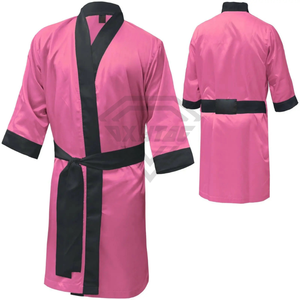 Robes de boxe pour hommes, nouveau style, couleur personnalisée, robes de boxe, kimono de Jiu Jitsu, fabriqué au Pakistan, robes de boxe en vente, OEM personnalisé - Product Image 2