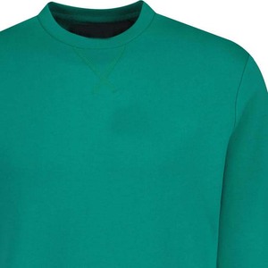 Suéter de Punto para Hombre, Cuello Redondo, Color Sólido, Corte Regular, Estilo Casual, Verde, Manga Larga - Product Image 3