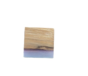Luxury Design Handmade Home Tea Coaster Creative Customize Square <b>Round</b> Epoxy Wood Resin Coaster Home & Kitchen - Product Image 1